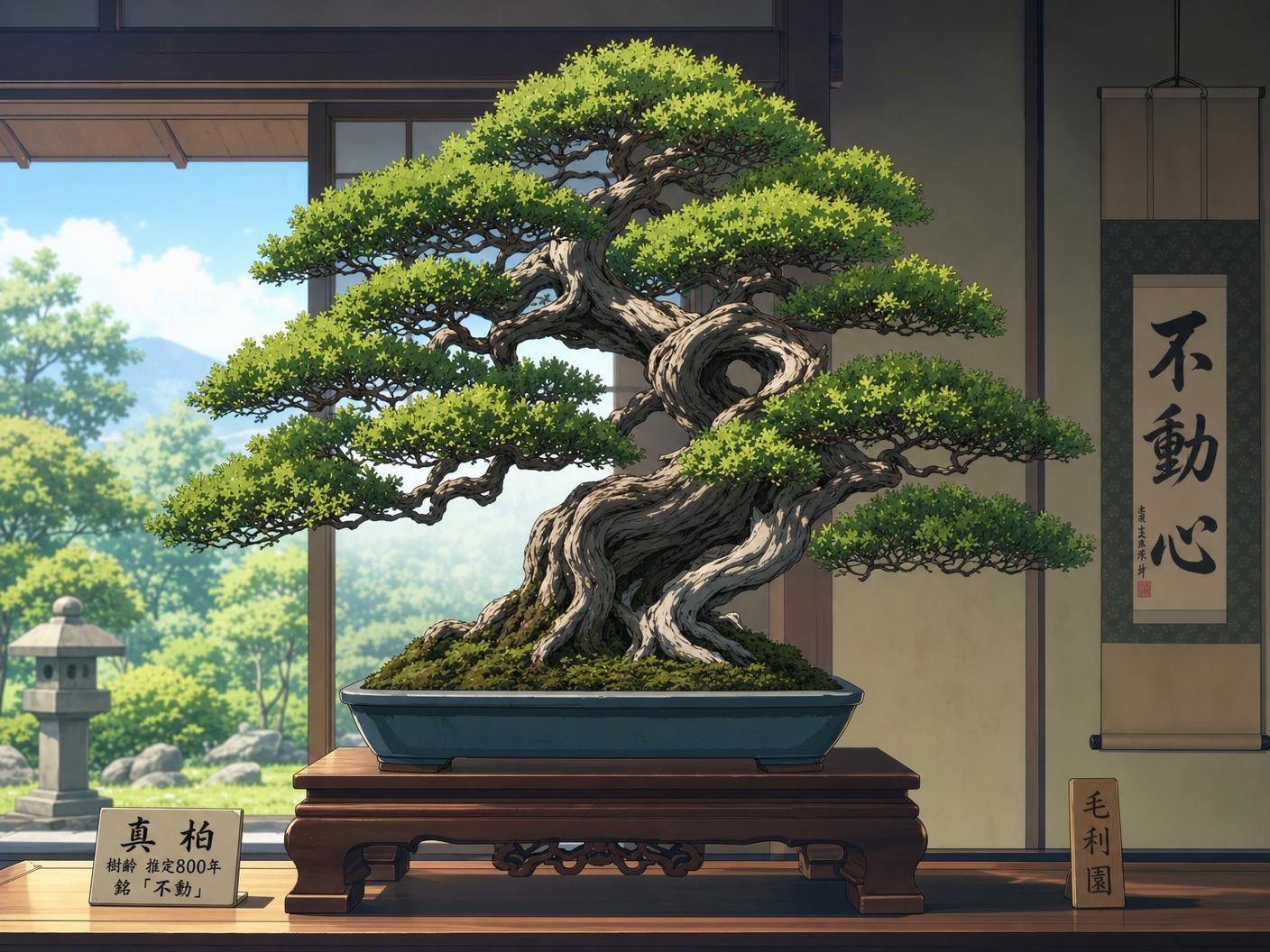 黑丝植物视频-盆景艺术